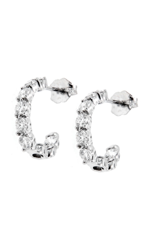 18K White Gold Hoop Earring 001-150-00027