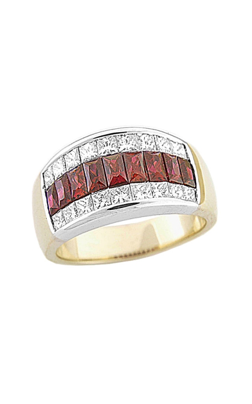 18K Yellow Gold and 18K White Gold Gemstone Ring 001-200-00069