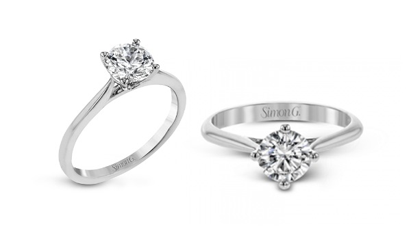 Solitaire engagement rings
