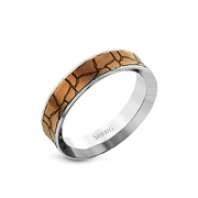 Patterned wedding bands