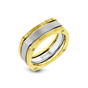 Two-toned wedding bands